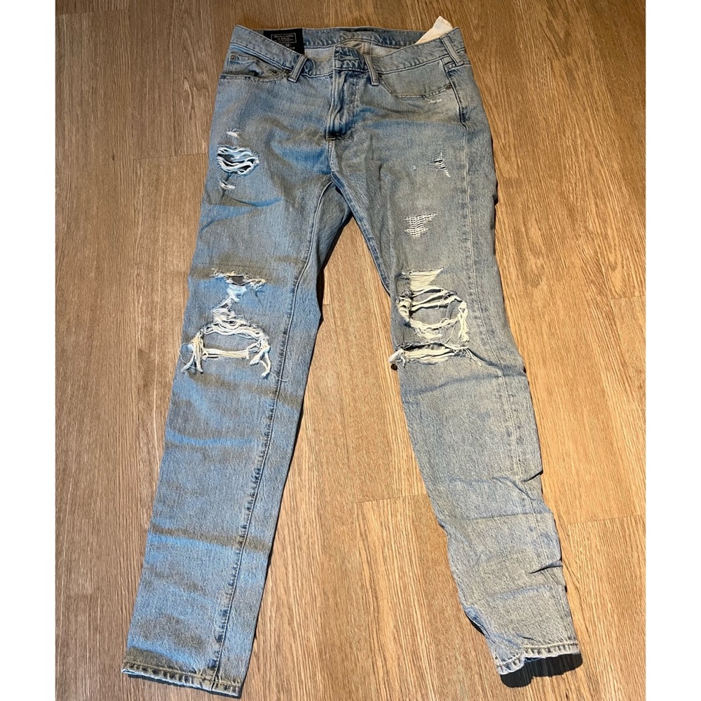 Abercrombie and Fitch ripped jeans